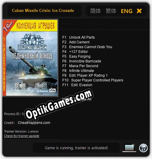 Cuban Missile Crisis: Ice Crusade: TRAINER AND CHEATS (V1.0.63)