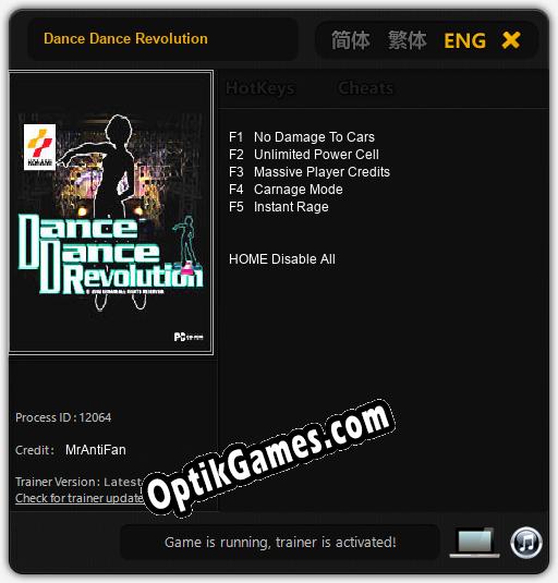 Trainer for Dance Dance Revolution [v1.0.1]