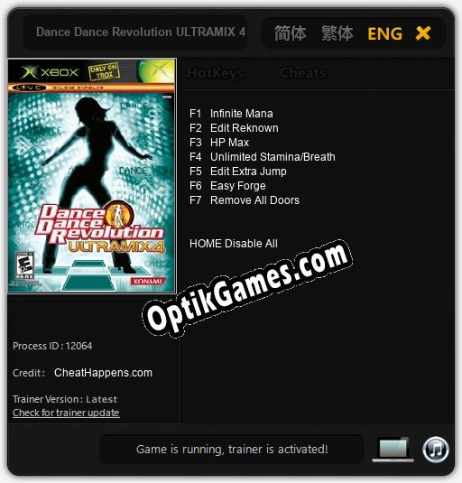 Dance Dance Revolution ULTRAMIX 4: Trainer +7 [v1.9]