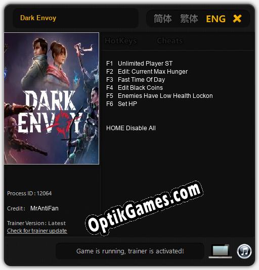 Dark Envoy: Cheats, Trainer +6 [MrAntiFan]