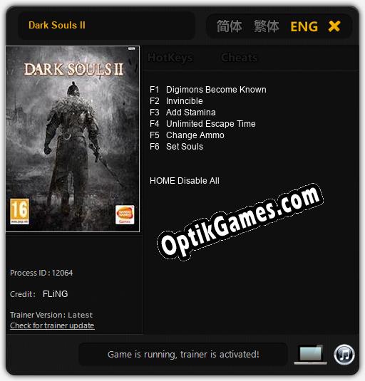 Dark Souls II: Cheats, Trainer +6 [FLiNG]