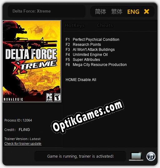 Delta Force: Xtreme: Trainer +6 [v1.9]