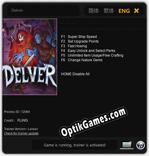 Trainer for Delver [v1.0.2]