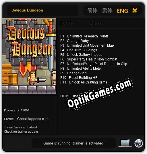 Devious Dungeon: Cheats, Trainer +11 [CheatHappens.com]