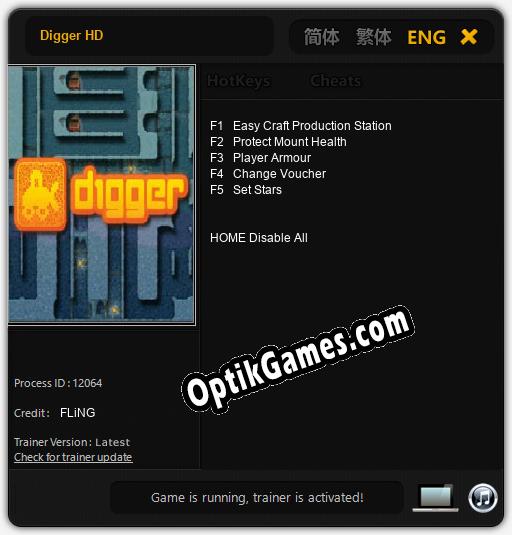 Digger HD: Trainer +5 [v1.9]