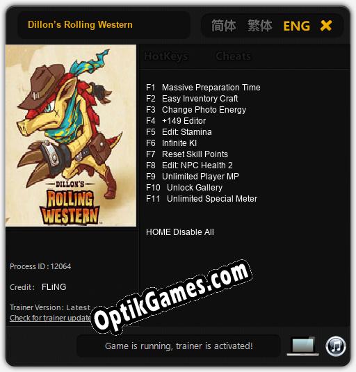 Trainer for DillonвЂ™s Rolling Western [v1.0.6]