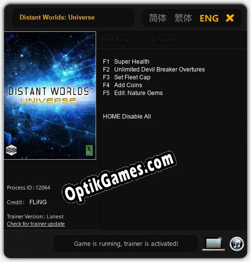 Distant Worlds: Universe: Trainer +5 [v1.6]