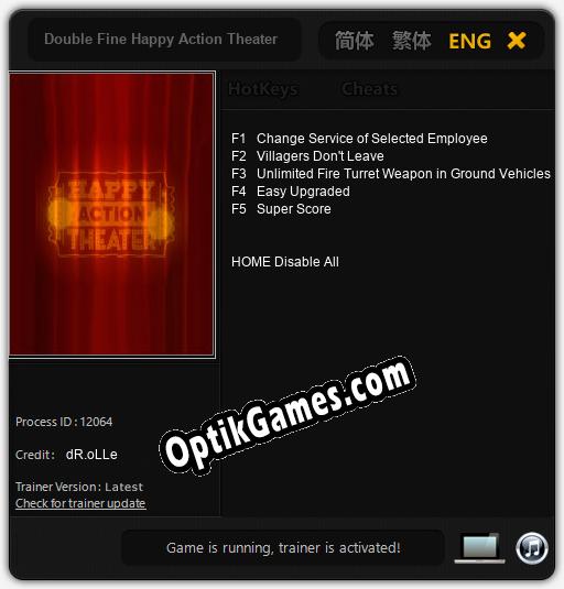 Double Fine Happy Action Theater: Cheats, Trainer +5 [dR.oLLe]