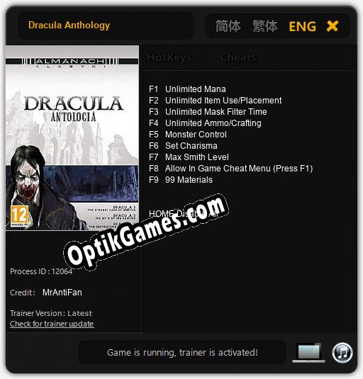 Trainer for Dracula Anthology [v1.0.1]