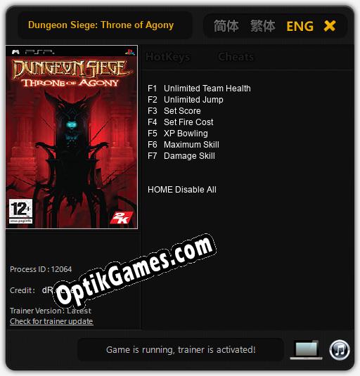 Dungeon Siege: Throne of Agony: Trainer +7 [v1.8]