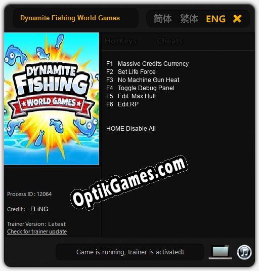 Dynamite Fishing World Games: Trainer +6 [v1.5]
