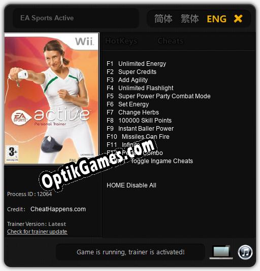 EA Sports Active: Cheats, Trainer +13 [CheatHappens.com]