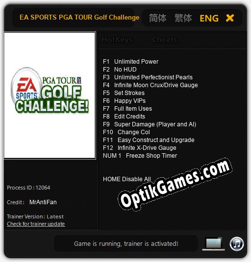 EA SPORTS PGA TOUR Golf Challenge: Cheats, Trainer +13 [MrAntiFan]