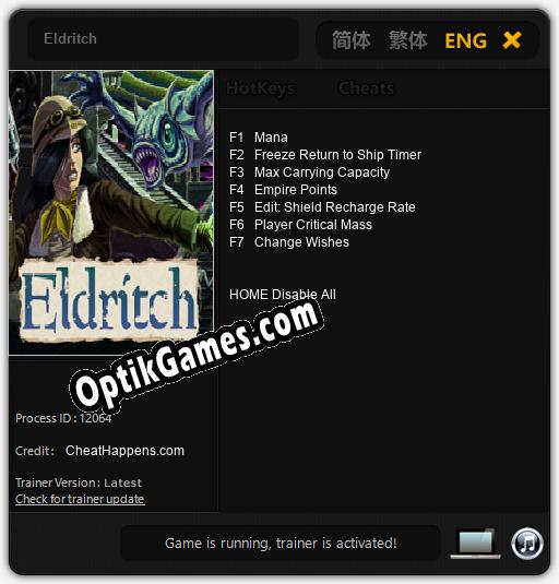 Eldritch: Trainer +7 [v1.3]