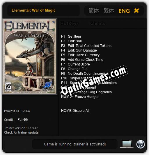 Elemental: War of Magic: Cheats, Trainer +14 [FLiNG]