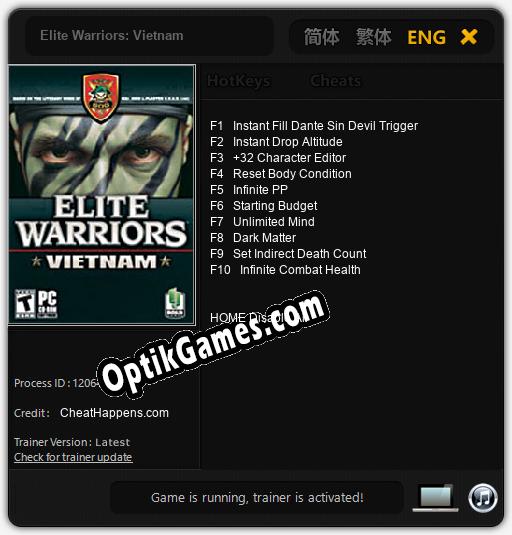 Trainer for Elite Warriors: Vietnam [v1.0.6]