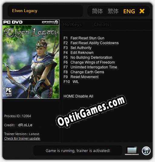 Elven Legacy: TRAINER AND CHEATS (V1.0.51)