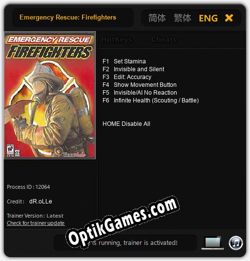 Emergency Rescue: Firefighters: Trainer +6 [v1.3]
