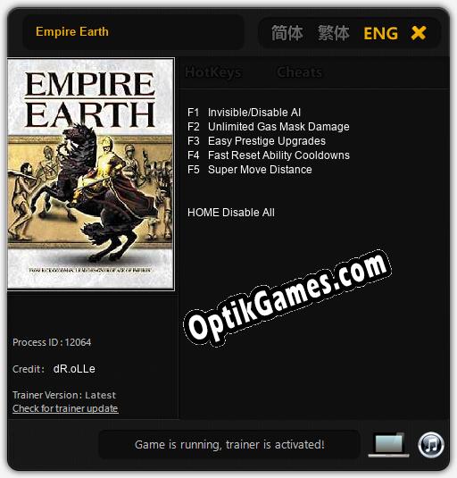 Empire Earth: Trainer +5 [v1.6]