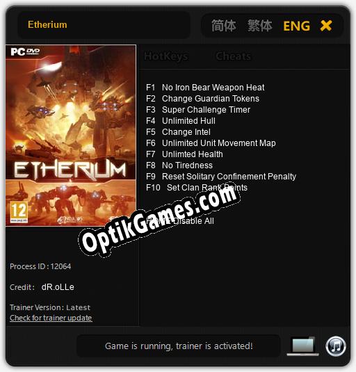 Etherium: TRAINER AND CHEATS (V1.0.52)