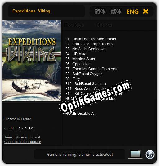 Expeditions: Viking: Cheats, Trainer +13 [dR.oLLe]