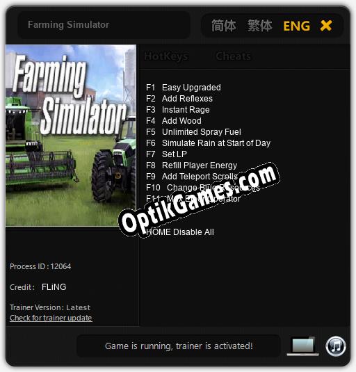 Farming Simulator: Cheats, Trainer +11 [FLiNG]