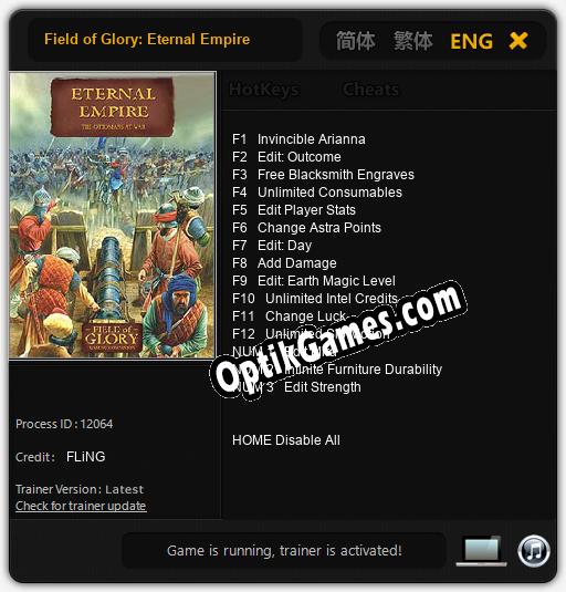 Field of Glory: Eternal Empire: Cheats, Trainer +15 [FLiNG]
