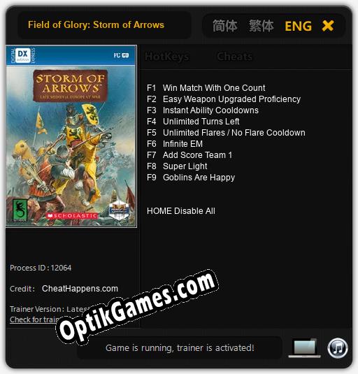 Trainer for Field of Glory: Storm of Arrows [v1.0.2]