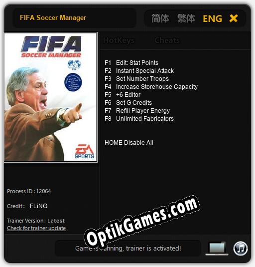 FIFA Soccer Manager: TRAINER AND CHEATS (V1.0.94)