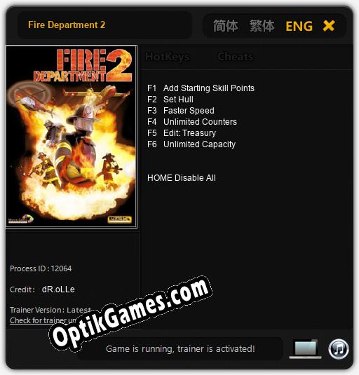 Fire Department 2: Cheats, Trainer +6 [dR.oLLe]
