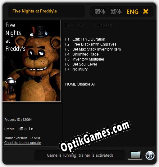 Five Nights at Freddys: Cheats, Trainer +7 [dR.oLLe]