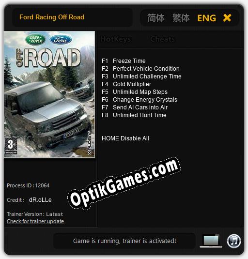 Ford Racing Off Road: TRAINER AND CHEATS (V1.0.37)