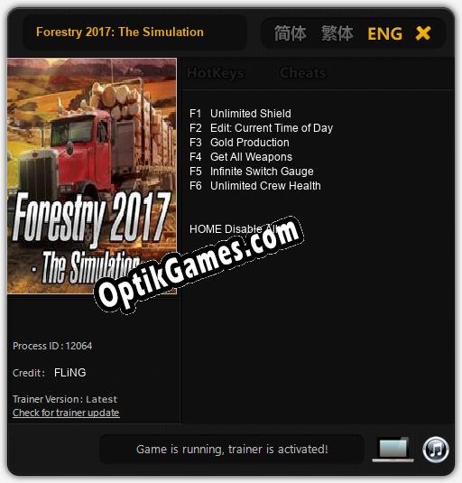 Forestry 2017: The Simulation: Cheats, Trainer +6 [FLiNG]