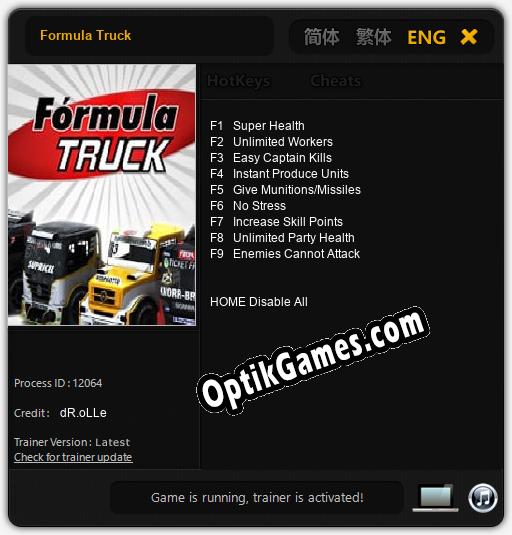 Formula Truck: Trainer +9 [v1.4]