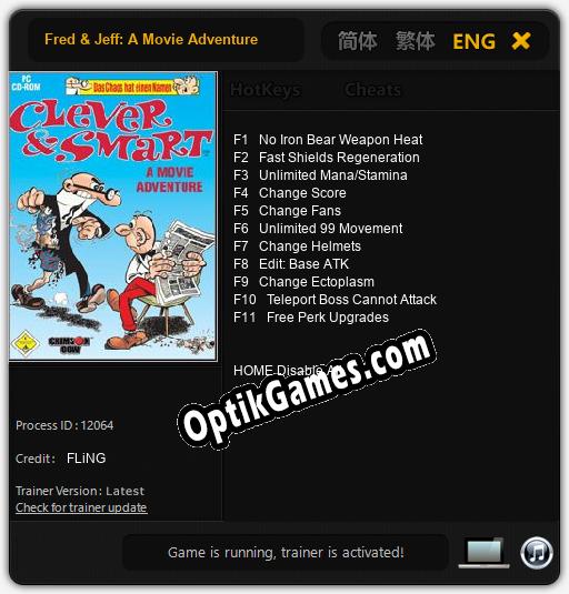 Fred & Jeff: A Movie Adventure: Cheats, Trainer +11 [FLiNG]