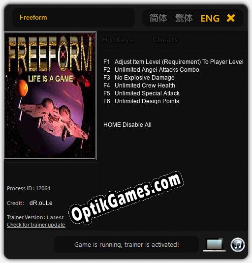 Freeform: Cheats, Trainer +6 [dR.oLLe]