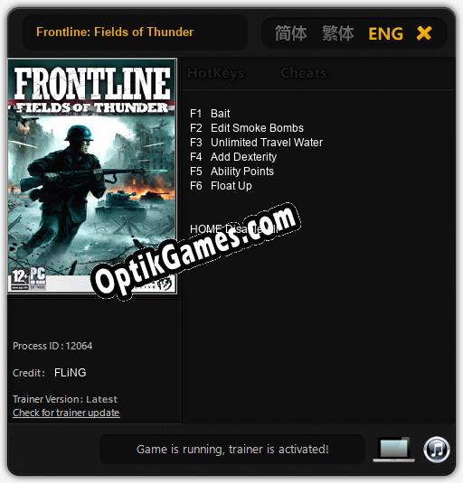 Frontline: Fields of Thunder: TRAINER AND CHEATS (V1.0.91)