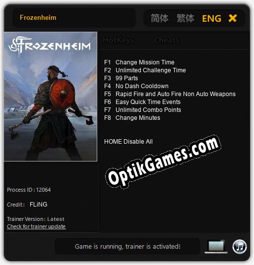 Frozenheim: Cheats, Trainer +8 [FLiNG]
