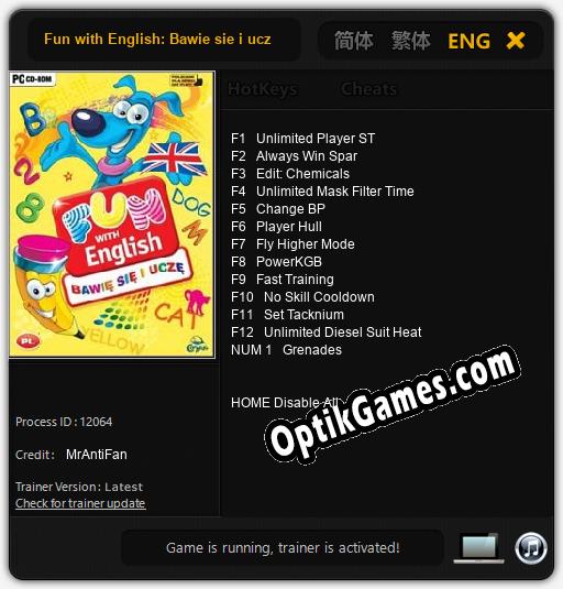 Fun with English: Bawie sie i ucze!: Trainer +13 [v1.2]