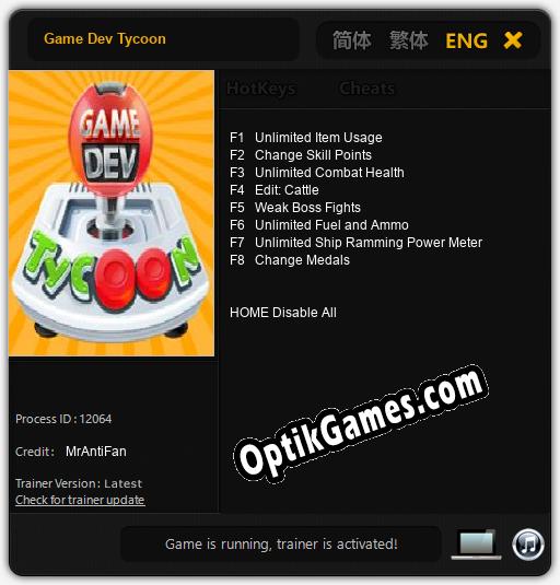 Game Dev Tycoon: TRAINER AND CHEATS (V1.0.98)