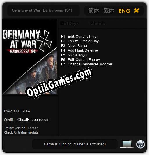 Germany at War: Barbarossa 1941: TRAINER AND CHEATS (V1.0.57)