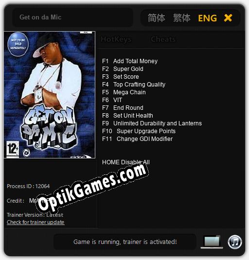 Trainer for Get on da Mic [v1.0.9]