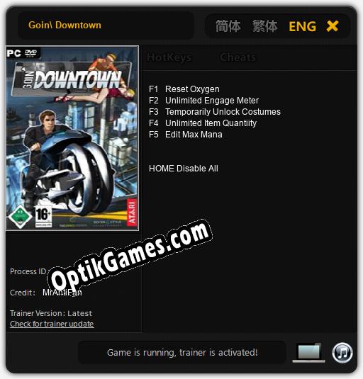 Goin Downtown: TRAINER AND CHEATS (V1.0.40)