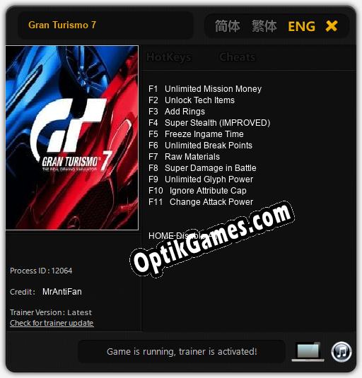 Gran Turismo 7: TRAINER AND CHEATS (V1.0.71)