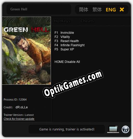 Green Hell: Trainer +5 [v1.9]