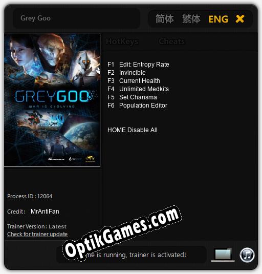 Grey Goo: Cheats, Trainer +6 [MrAntiFan]