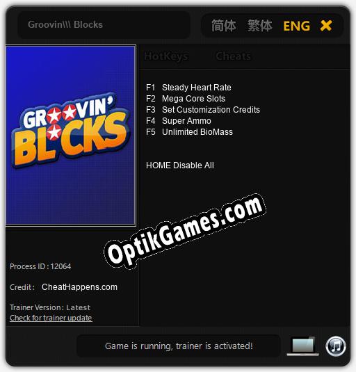 Groovin Blocks: TRAINER AND CHEATS (V1.0.97)