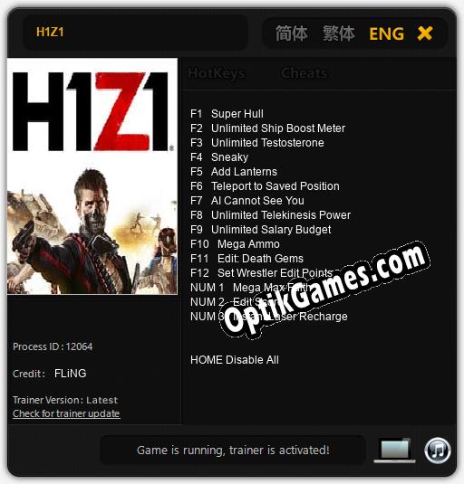 H1Z1: Cheats, Trainer +15 [FLiNG]