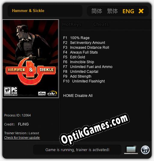 Hammer & Sickle: TRAINER AND CHEATS (V1.0.76)