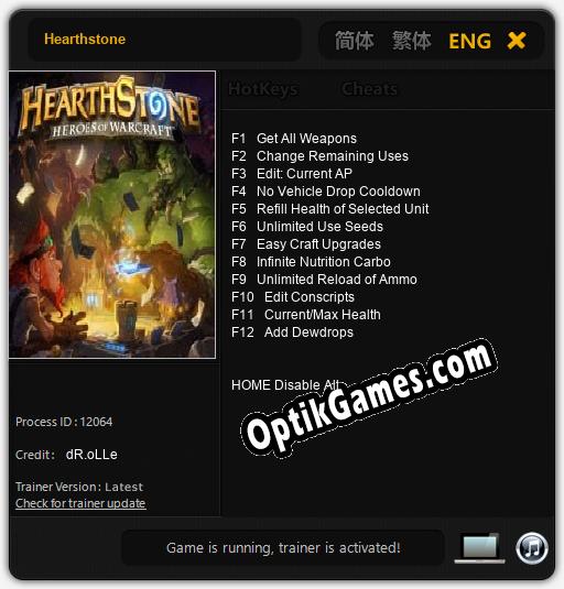Hearthstone: Cheats, Trainer +12 [dR.oLLe]